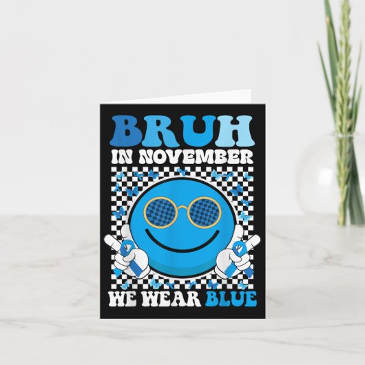 Bruhで11月We衣服ブルー糖尿病認識度S カード (正面)