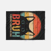 Bruhは以前はパパ脂肪おもしろいのパパの贈り物として知られていた フリースブランケット (正面(横))