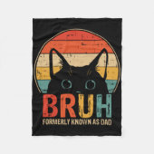 Bruhは以前はパパ脂肪おもしろいのパパの贈り物として知られていた フリースブランケット (正面)