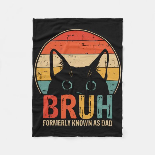 Bruhは以前はパパ脂肪おもしろいのパパの贈り物として知られていた フリースブランケット (正面)