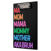 Bruhは以前、母の日の母の贈り物として知られていた クリップボード (左)