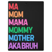 Bruhは以前、母の日の母の贈り物として知られていた クリップボード (裏面)