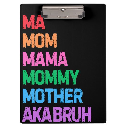 Bruhは以前、母の日の母の贈り物として知られていた クリップボード (正面)