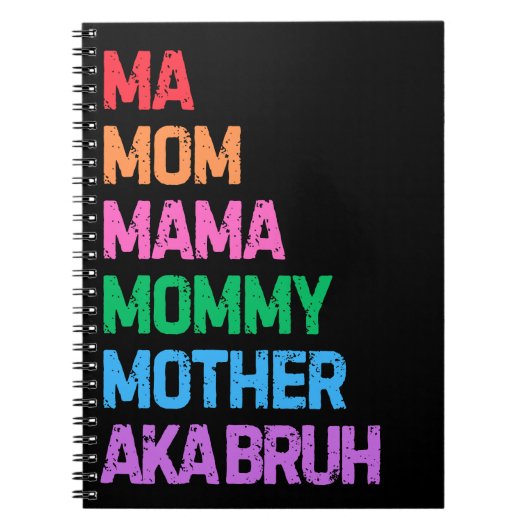 Bruhは以前、母の日の母の贈り物として知られていた ノートブック (正面)