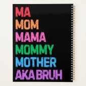 Bruhは以前、母の日の母の贈り物として知られていた プランナー手帳 (裏面)