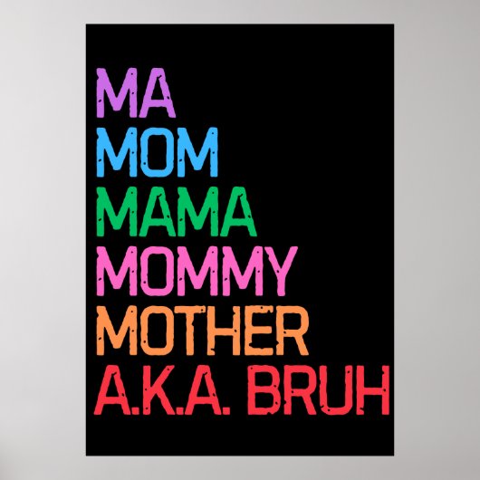 Bruhは以前、母の日の母の贈り物として知られていた ポスター (正面)