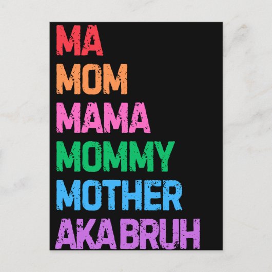 Bruhは以前、母の日の母の贈り物として知られていた ポストカード (正面)