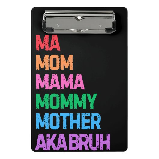 Bruhは以前、母の日の母の贈り物として知られていた ミニクリップボード (正面)