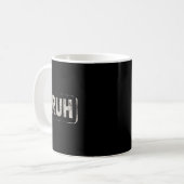 Bruhゲーマースラングミームデザイン半袖Tシャツ コーヒーマグカップ (正面左)