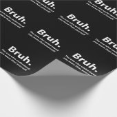 BruhタイポグラフィBruh ラッピングペーパー (角)