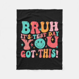 Bruhテストの日この先生男の得子の女の子 フリースブランケット