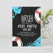 Bruhプールパーティーお助けマン 誕生日 招待状 (スタンド正面)