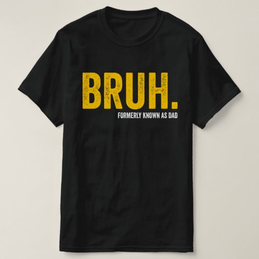 BRUH以前はパパレトロヴィンテージおもしろいパパ Tシャツ (デザイン正面)