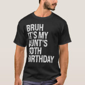 Bruh叔母の80誕生日クイーンハッピークロウ Tシャツ (正面)