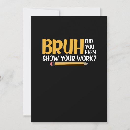 Bruh君は自分の仕事の数学を見せたおもしろいか セーブザデート (正面)
