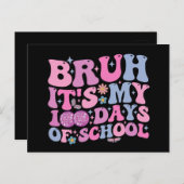 Bruh学校の私の100日バタフライディスコ ポストカード (正面/裏面)