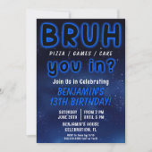 BRUH宇宙ボーイバースデーパーティー 招待状 (正面)
