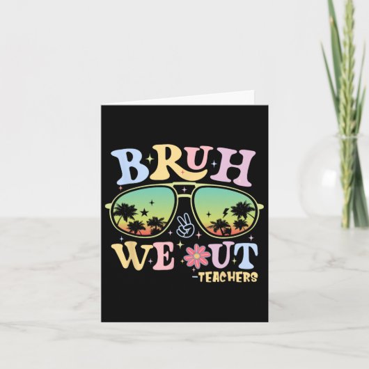 Bruh我々アウト先生グルーヴィレトロ幸せ最終日O カード (正面)