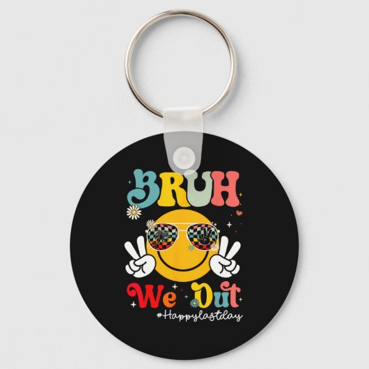 Bruh我々幸せな学校の最後の日先生少年G キーホルダー (正面)