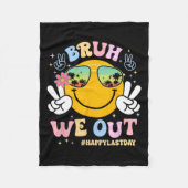 Bruh我々幸せな学校の最後の日先生少年G フリースブランケット (正面)