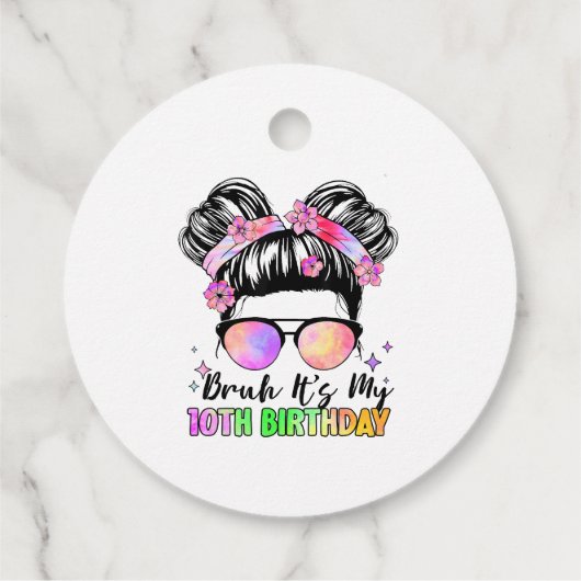 Bruh私の10誕生日10歳 フェイバータグ (裏面)