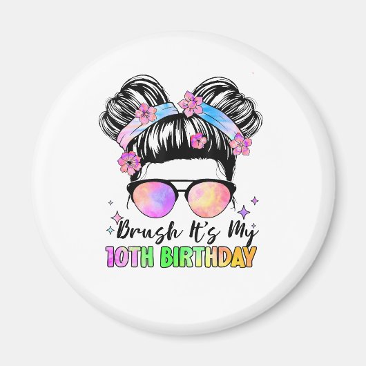 Bruh私の10誕生日10歳 マグネット (正面)