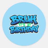 Bruh お誕生日おめでとう ステッカー (正面)