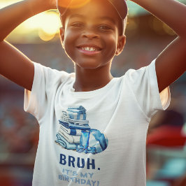 BRUH. お誕生日おめでとう!プールパーティーの少年 Tシャツ