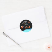 Bruh プールパーティー 誕生日 ラウンドシール (封筒)