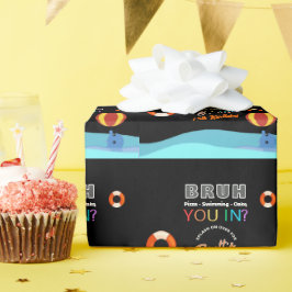 Bruh プールパーティー 誕生日 ラッピングペーパー