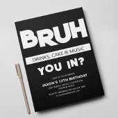 BRUH | 参加する?誕生日 招待状