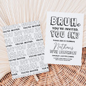 Bruh 誕生日 招待状