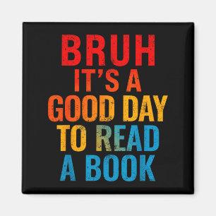 Bruh 読書の日 クールな読書 マグネット