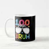 Bruh 100日の少年T学校の100日目 コーヒーマグカップ (左)