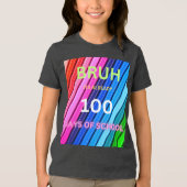 Bruh 100日目の学校 トライブレンドＴシャツ (正面)