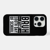 Bruh 100日目の学校 Funny Kids  iPhoneケース (裏面横)