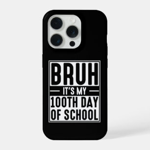 Bruh 100日目の学校 Funny Kids iPhone 15 Proケース
