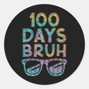 Bruh 100日Happy 100th With Sungles T ラウンドシール