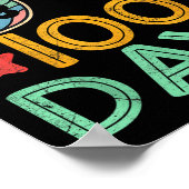 Bruh 100 Days Of School 100th Day Of School Retro ポスター (角)