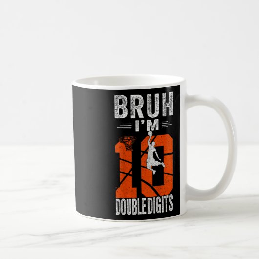 Bruh 2桁だぜ 10歳のスケーターの誕生日 コーヒーマグカップ (右)