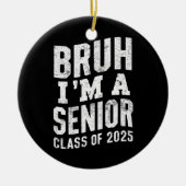 Bruh 2025年卒業生です  セラミックオーナメント (正面)