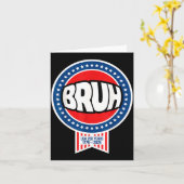 Bruh 250年 1776-2026 愛国 USA キッズ カード (黄色い花)