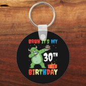Bruh 30歳の誕生日 ハロウィンモンスター ダブP キーホルダー (正面)