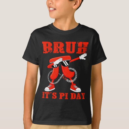 Bruh 67日 3.14 数字 数学 ダビング ミーム tシャツ (正面)