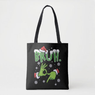 Bruh 67 シックス セブン 6 7 ミーム クリスマス おもしろ ギャグ トートバッグ