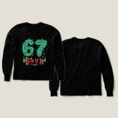 Bruh 67 シックス セブン 6 7 ミーム クリスマス 男女 (デザイン 正面＆背面)