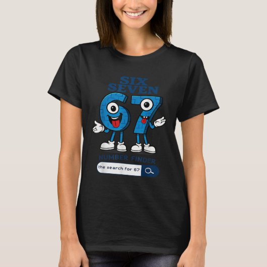 Bruh 67 シックス セブン 6-7 Talian 脳みそ回転 Meme キッズ用 Tシャツ (正面)