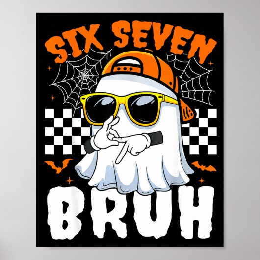 Bruh 67 ハロウィン おもしろい 67 ミーム ポスター (正面)