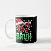 Bruh 67 Christmas Six Seven 6 7 Boys Christmas Paj コーヒーマグカップ (左)