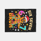 Bruh 67 Christmas Six Seven Gingerbreadman Boys 6  フリースブランケット (正面(横))